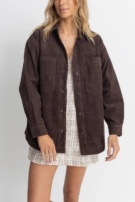 Rhythm Mono Lake Shacket Subtle Shimmer Blouse