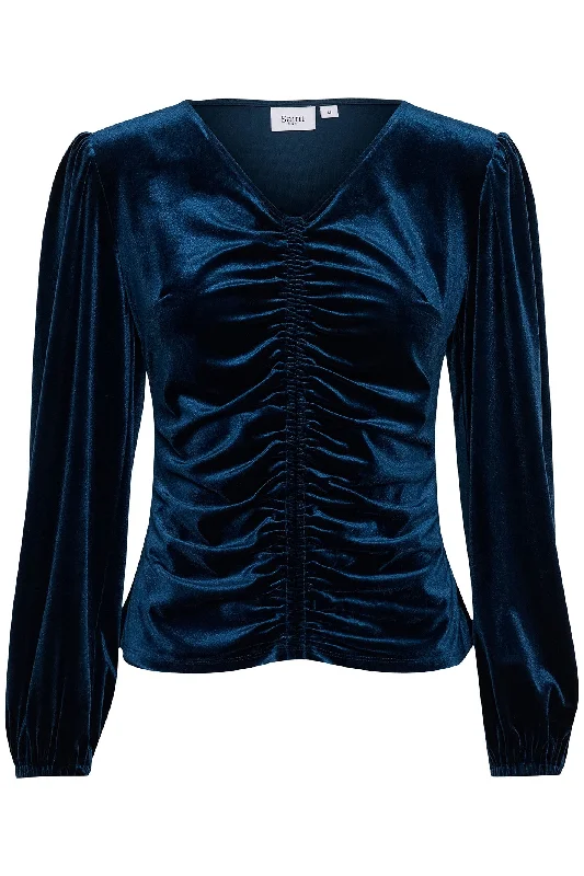 Saint Tropez 30513639 HebaSZ Blouse Titan Balloon Sleeve Blouse