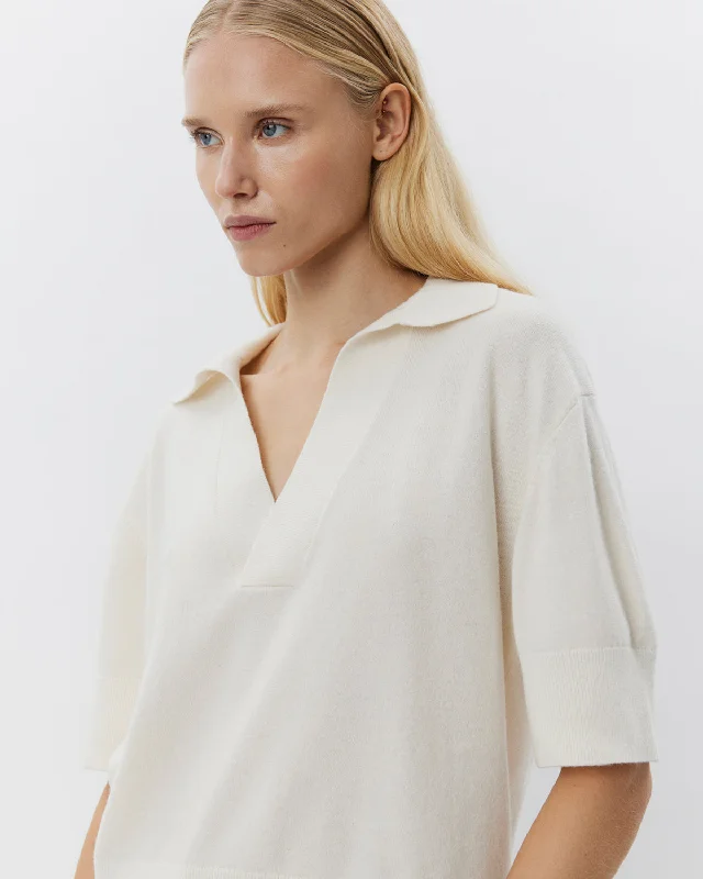 AMALYSW BLOUSE - Off White Frilled Cuff Blouse