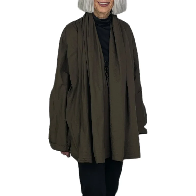 SHAWL COLLAR MICRO JACKET Collared Jacket Crew Neck Jacket Turtle Neck Jacket