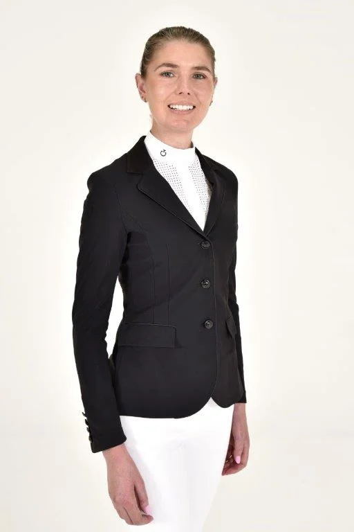 2024 GP Perforated Riding Jacket - Black Wool Jacket Cashmere Jacket Tweed Jacket