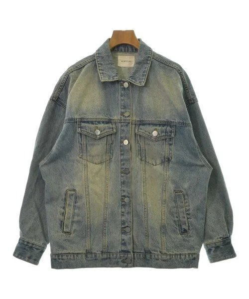 MINELAL Denim jackets Toggled Jacket Drawstring Jacket Belted Jacket