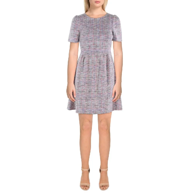 Aqua Womens Tweed Sheath Mini Dress Trendy Camisole Mini Dress