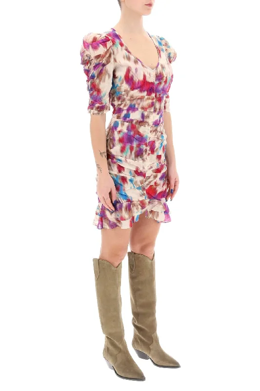 Isabel Marant Etoile Sireny Cotton Mini Dress Comfortable Boho Mini Dress