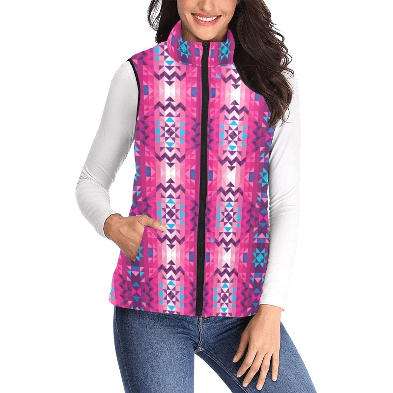 Bright Wave Women's Padded Vest Jacket Mesh Jacket Canvas Jacket Denim Jacket