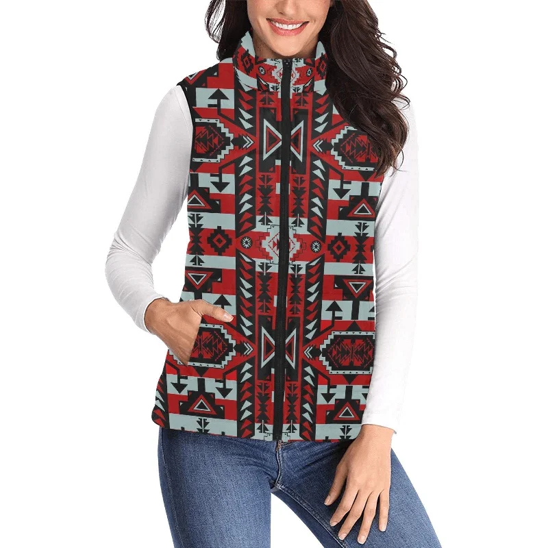 Chiefs Mountain Candy Sierra-Dark Women's Padded Vest Jacket Tiered Jacket Buttoned Jacket Zippered Jacket Chiefs Mountain Candy Sierra-Dark Women's Padded Vest Jacket Tiered Jacket Buttoned Jacket Zippered Jacket