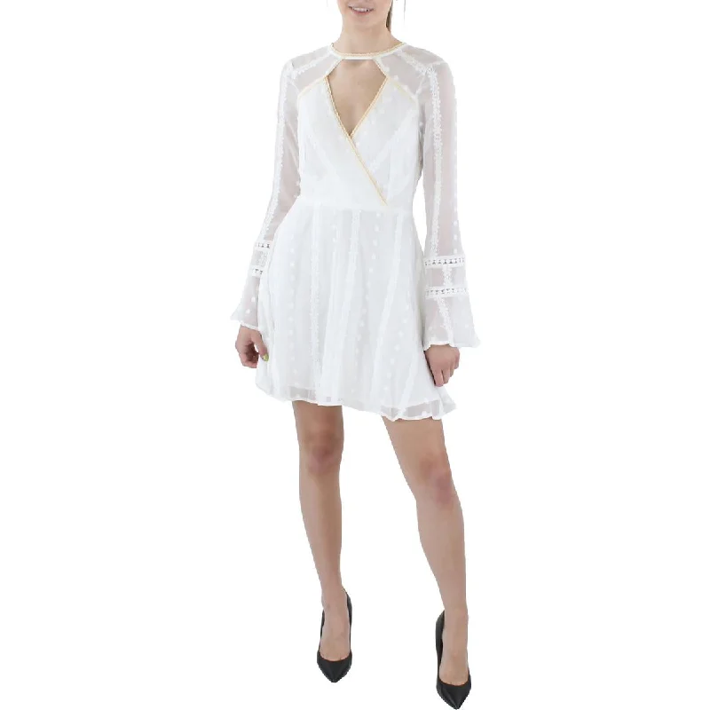 Endless Rose Womens Cutout Short Mini Dress Trendy Cut-Out Mini Dress
