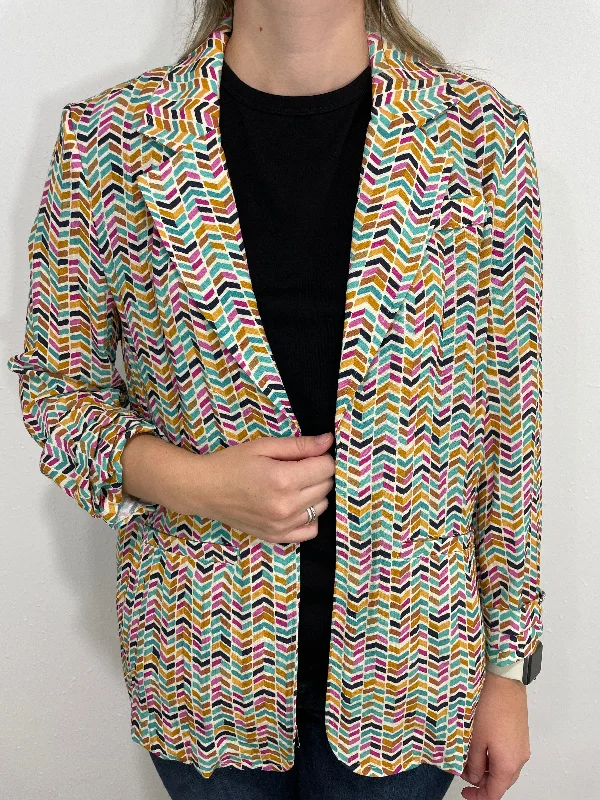 FLYING COLORS JACKET - MULTI Faux Fur Fabric Real Fur Fabric Shearling Fabric