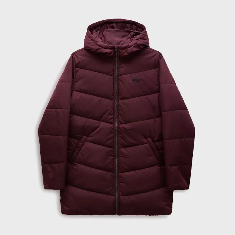 Vans Foundry Long MTE Womens Jacket - Music Academy Fudge Denim Jacket Leather Jacket Suede Jacket