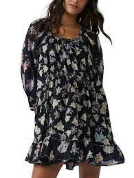 Free People Camella Mini Dress Trendy Button-Detail Mini Dress