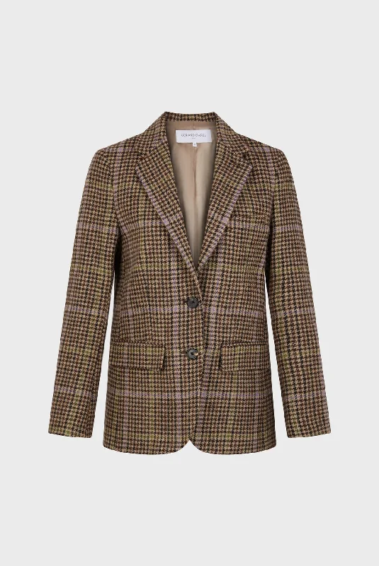 Jacket Misti Dav14a068 Brown Collared Jacket Crew Neck Jacket Turtle Neck Jacket