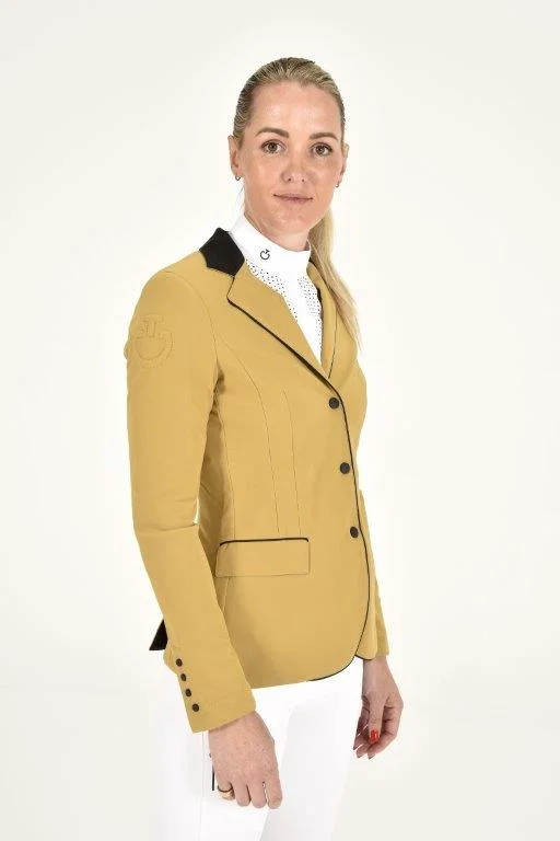 GP Zip Riding Jacket - Golden Ochre One-Shoulder Jacket Off-the-Shoulder Jacket Asymmetrical Jacket