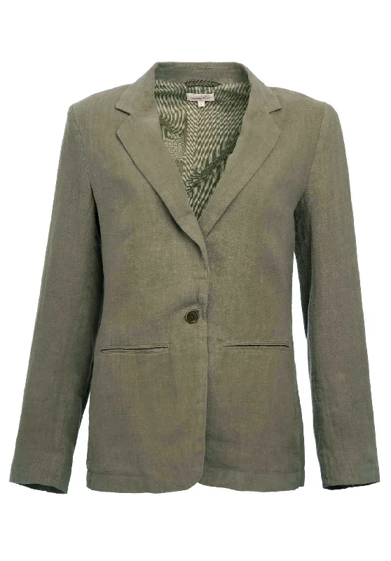 Jacket Virna Bbve605 35-Army Oversized Jacket Tailored Jacket Straight Jacket