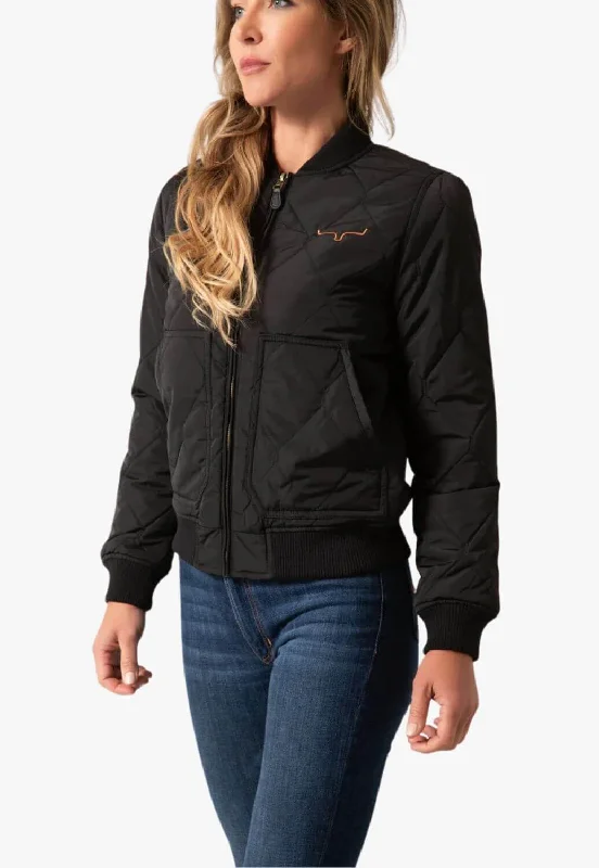Kimes Ranch Womens Marinos Bomber Jacket Collared Jacket Crew Neck Jacket Turtle Neck Jacket