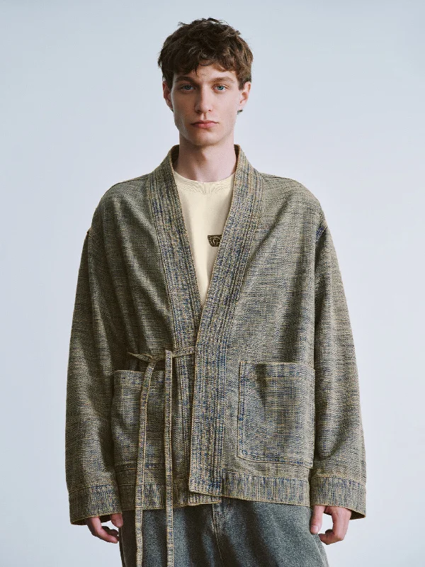 Kimono Neck Oversized Denim Jacket Hooded Jacket Caped Jacket Shawl Collar Jacket