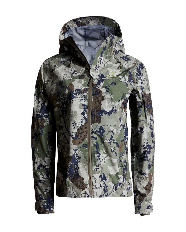 Kings Camo XKG Paramount Rain Jacket  Women's Tiered Jacket Buttoned Jacket Zippered Jacket