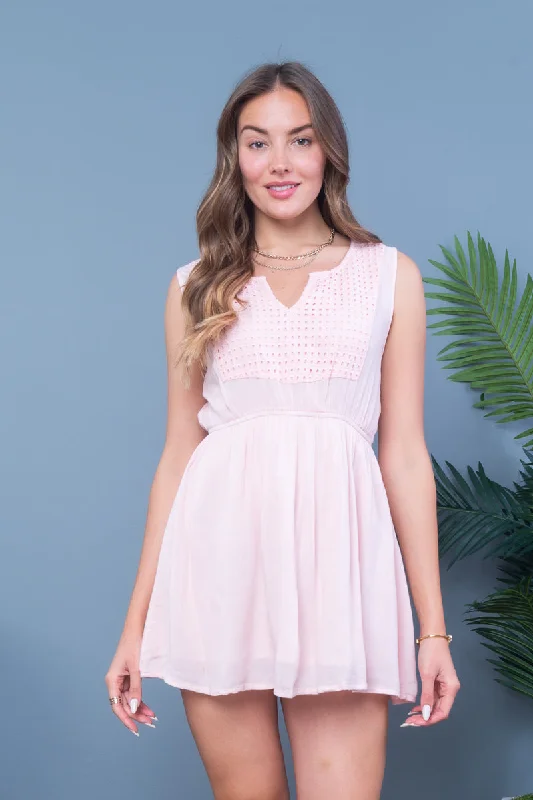 Sleeveless Skater Mini Dress with Henley Neckline and Lining (MB-1061) Fashionable Boho-Chic Mini Dress Sleeveless Skater Mini Dress with Henley Neckline and Lining (MB-1061) Fashionable Boho-Chic Mini Dress
