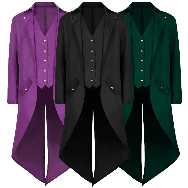 Regency Costume Jacket, Long Tail Men's Stage Wear Jacket Bomber Jacket Anorak Windbreaker Regency Costume Jacket, Long Tail Men's Stage Wear Jacket Bomber Jacket Anorak Windbreaker