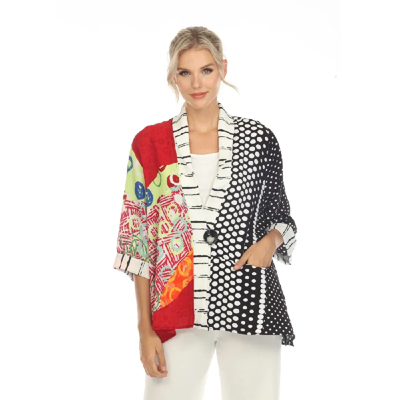 Moonlight Eye-Catching Mixed Print Jacket - 3725 / 3658 Knit Fabric Woven Fabric Fleece Fabric Moonlight Eye-Catching Mixed Print Jacket - 3725 / 3658 Knit Fabric Woven Fabric Fleece Fabric