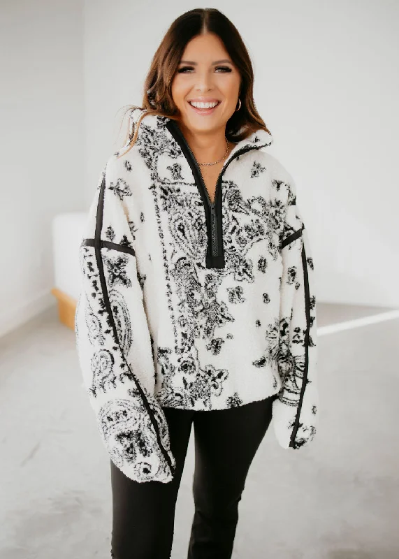 Neena Paisley Sherpa Jacket Mesh Jacket Canvas Jacket Denim Jacket