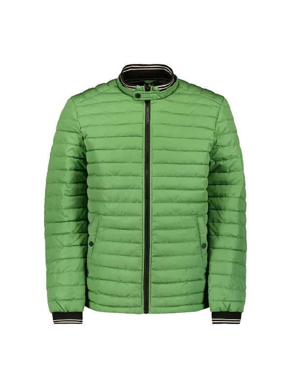 No Excess - Padded Jackets - Green or Light Army One-Shoulder Jacket Off-the-Shoulder Jacket Asymmetrical Jacket