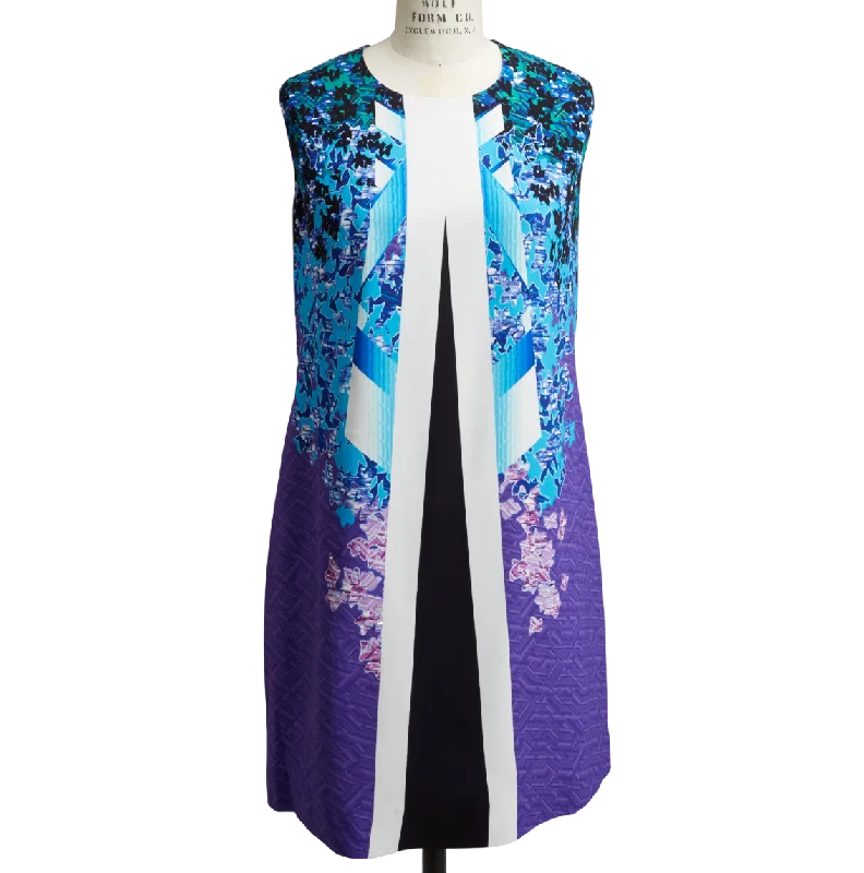 Peter Pilott Blue Viscose Sleeveless Printed Mini Dress UK 6 Fashionable Lace Mini Dress Peter Pilott Blue Viscose Sleeveless Printed Mini Dress UK 6 Fashionable Lace Mini Dress
