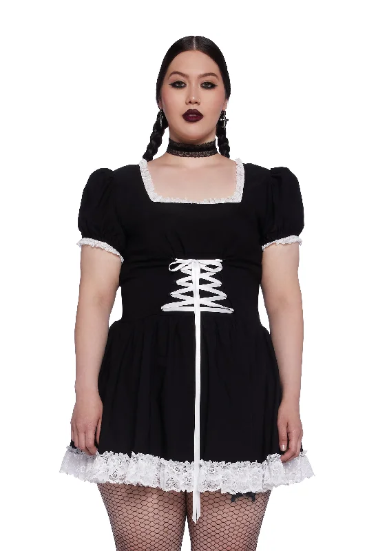 Plus Absolute Grim Mini Dress Classic Casual Mini Dress