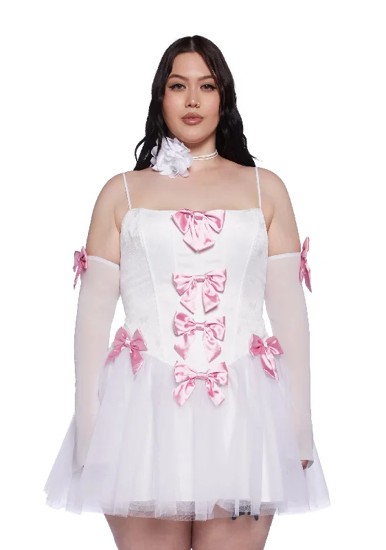 Plus Another Dance Corset Mini Dress Fashionable Mini Dress with Pockets