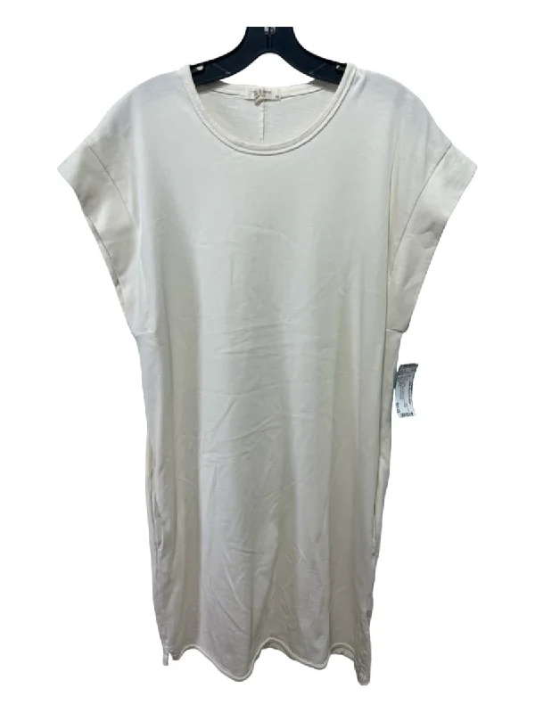 Rag & Bone Size S/P Cream Cotton Pockets seam detail Sleeveless Mini Dress Elegant Silk Mini Dress