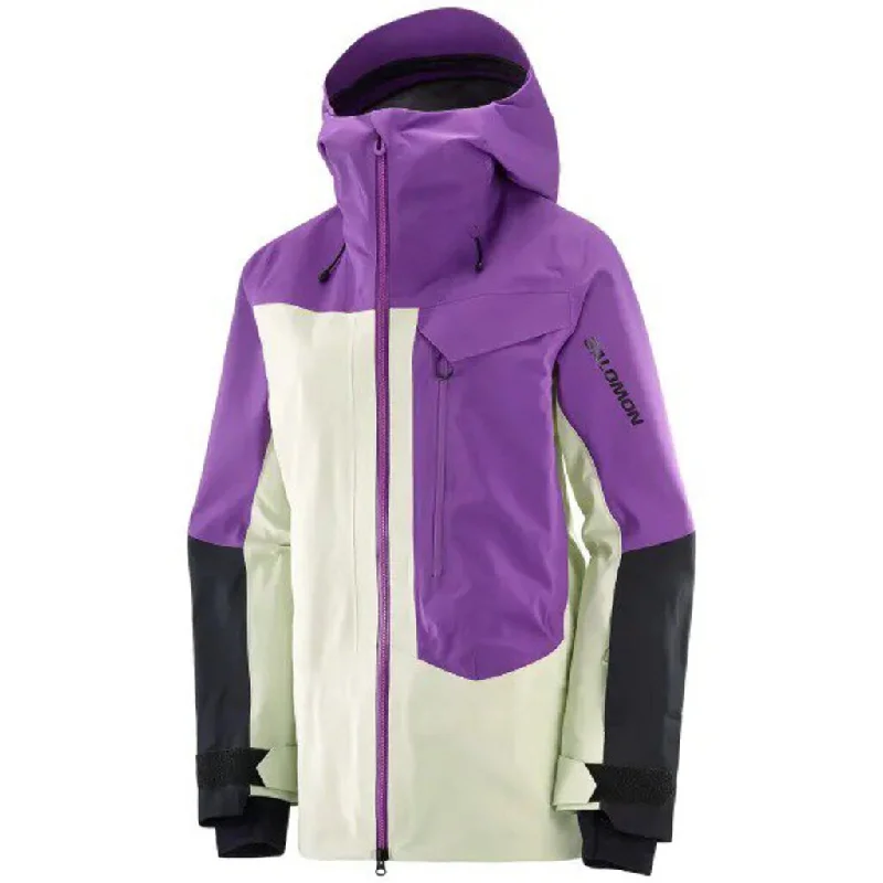 Salomon Women's Moon Patrol Gore-Tex Jacket Tiered Jacket Buttoned Jacket Zippered Jacket