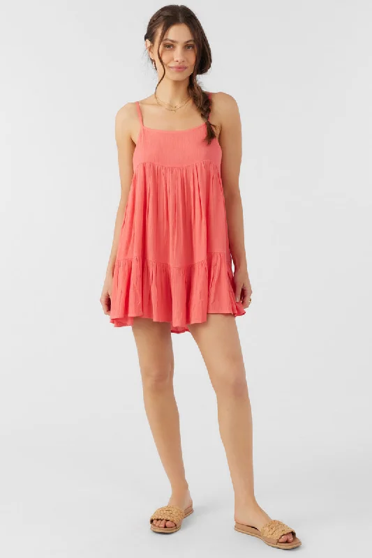Saltwater Solids Rilee Mini Dress - Dubarry Stylish Spaghetti Strap Mini Dress