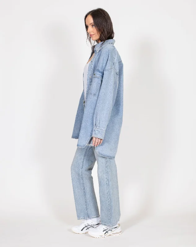 SHANIA DENIM JACKET - LIGHT BLUE DENIM Corduroy Jacket Velvet Jacket Brocade Jacket