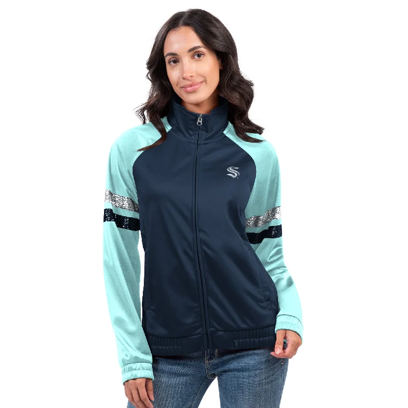 Seattle Kraken Womens Wish Track Jacket Jersey Jacket Tulle Jacket Batik Jacket