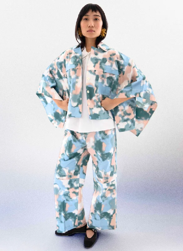 Spray Kimono Jacket Faux Fur Fabric Real Fur Fabric Shearling Fabric