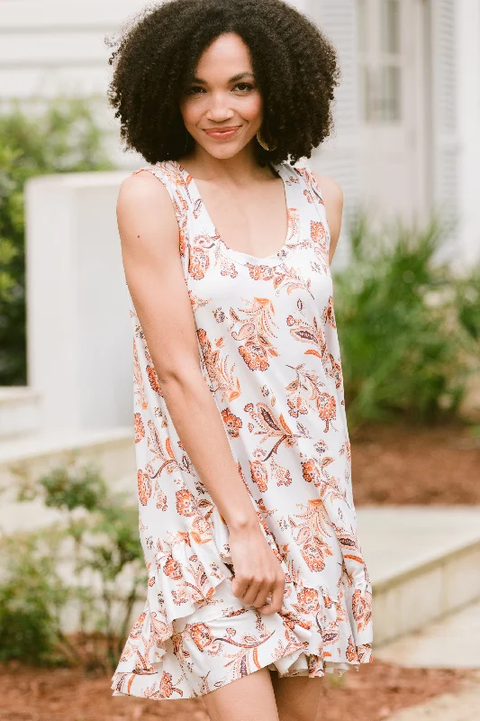 Tell You Everything Taupe Brown Floral Mini Dress Fashionable Button-Front Mini Dress Tell You Everything Taupe Brown Floral Mini Dress Fashionable Button-Front Mini Dress