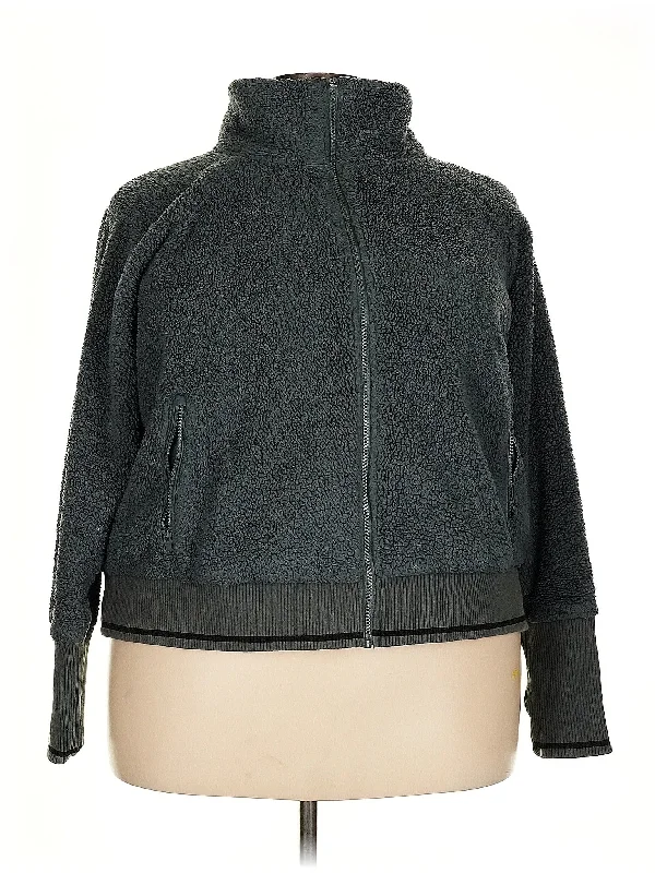 Track Jacket A-Line Jacket Boat Neck Shawl Collar