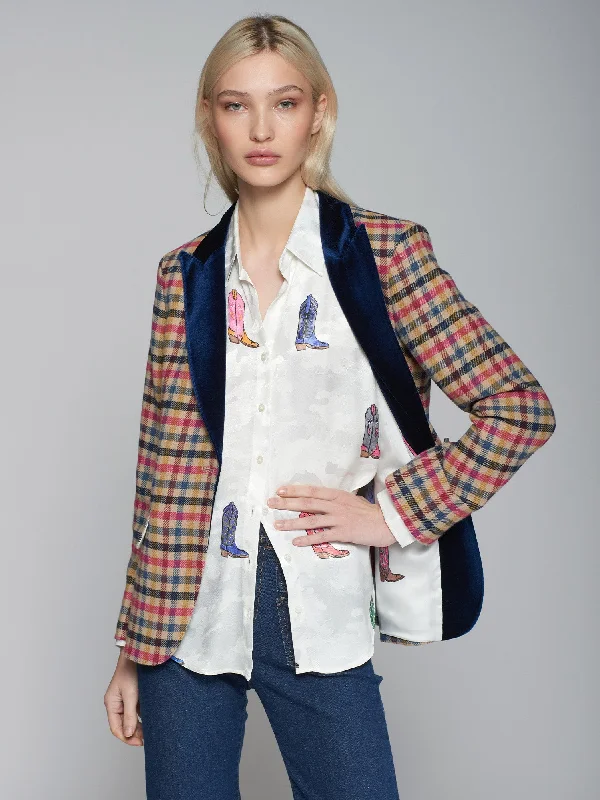 Vilagallo Mixto Lana Heather Jacket Rayon Fabric Velvet Fabric Corduroy Fabric