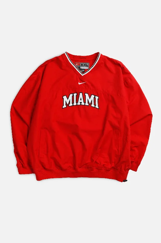 Vintage Nike Miami Pullover Windbreaker Jacket - XXL Embroidered Jacket Appliqued Jacket Beaded Jacket Vintage Nike Miami Pullover Windbreaker Jacket - XXL Embroidered Jacket Appliqued Jacket Beaded Jacket