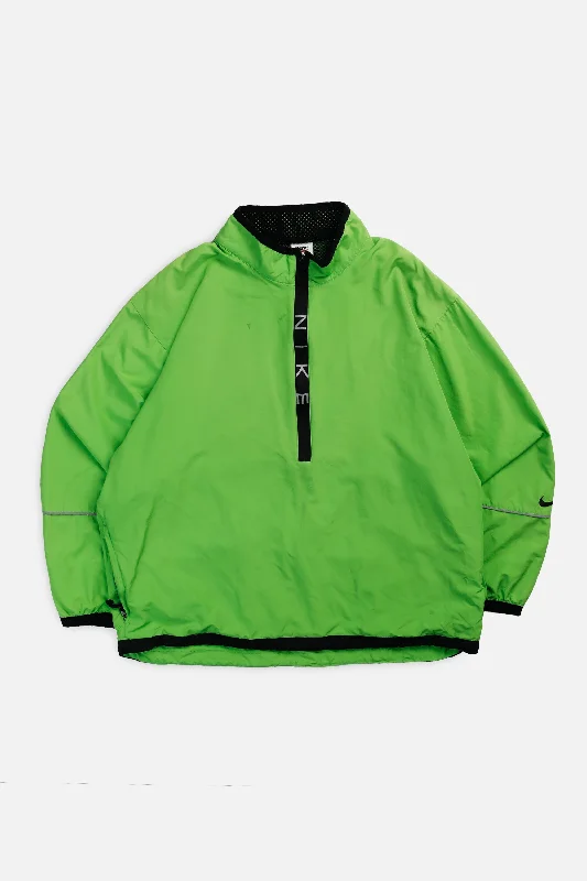 Vintage Nike Pullover Windbreaker Jacket - L Welt Pockets Slit Pockets Flap Pockets