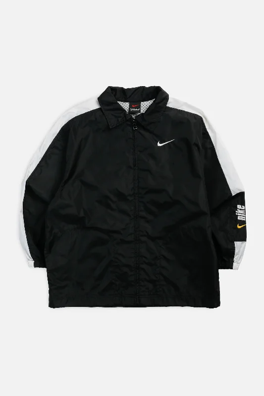 Vintage Nike Windbreaker Jacket - Women's XS V-Neck Jacket Boat Neck Jacket Square Neck Jacket