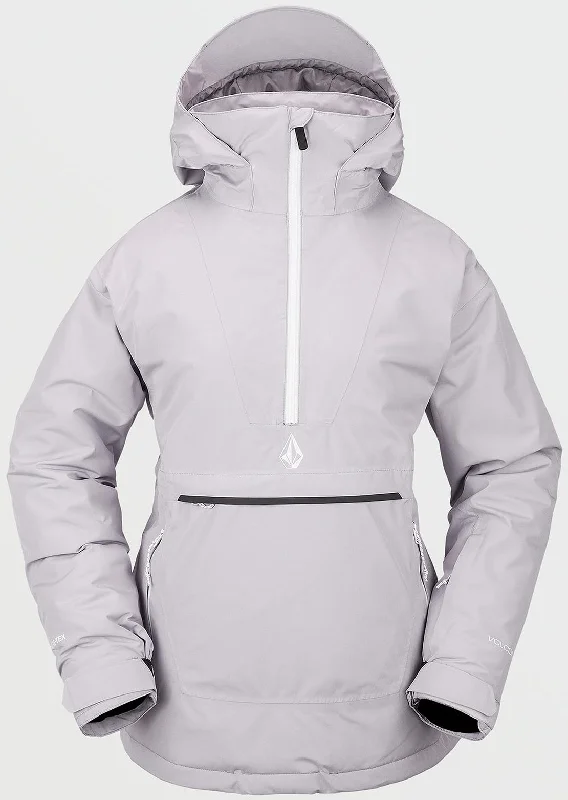 Volcom Women's Fern Insulated Gore-Tex Pullover Jacket Satin Jacket Silk Jacket Chiffon Jacket