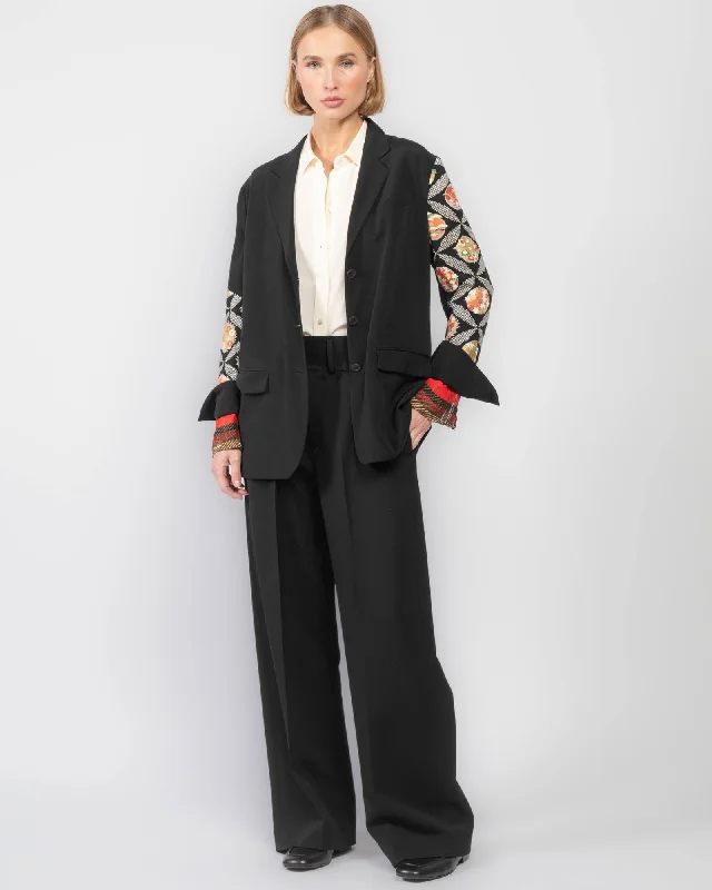 BLACK WITH PRINT