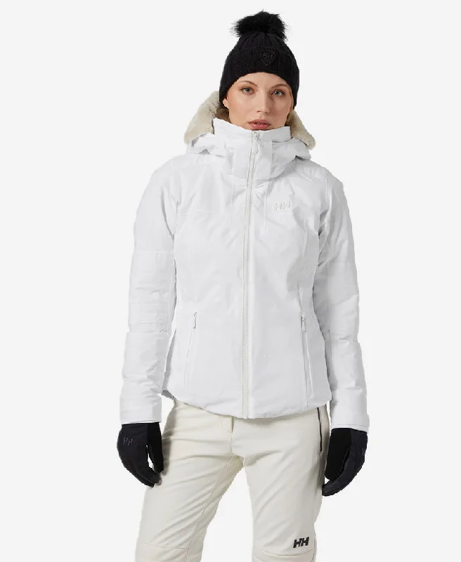 W VERBIER INFINITY JACKET, White Snapped Jacket Toggled Jacket Drawstring Jacket