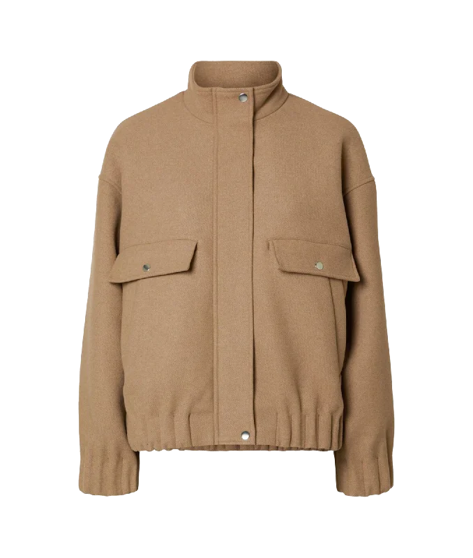 Womens Selected Femme Jackets Front Pockets Side Pockets Patch Pockets