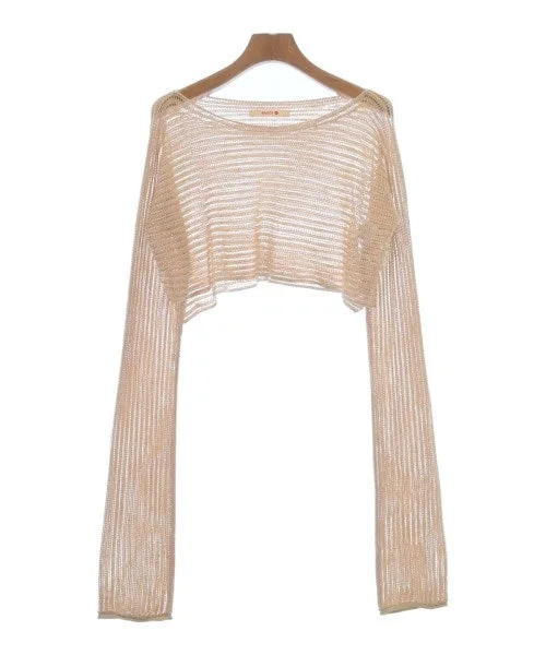 BACCA Sweaters Beaded Sweater Sequined Faux Fur