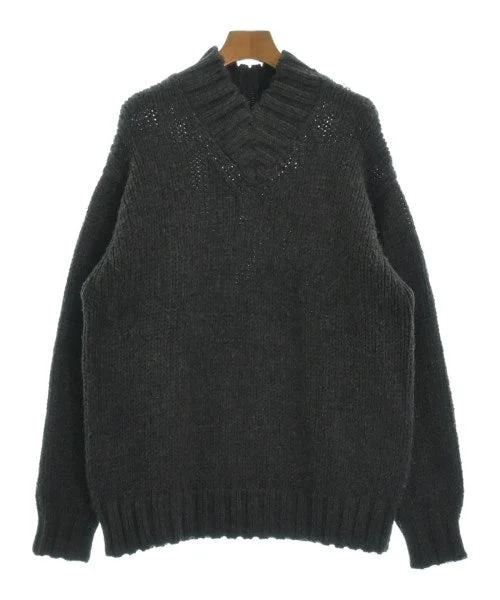 AURALEE Sweaters Notch Collar Peter Pan Collar Cowl Neck