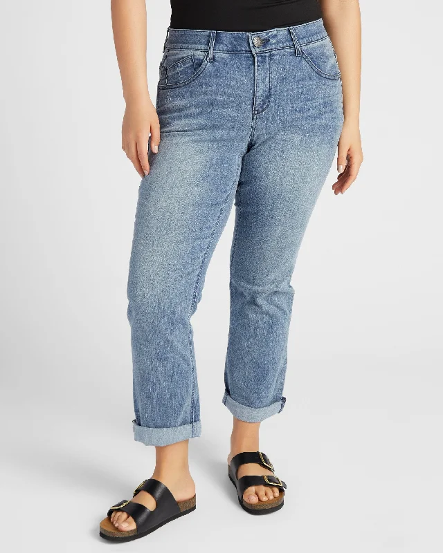 "Ab"solution Girlfriend Jeans Stylish Relaxed Fit Skinny Jeans