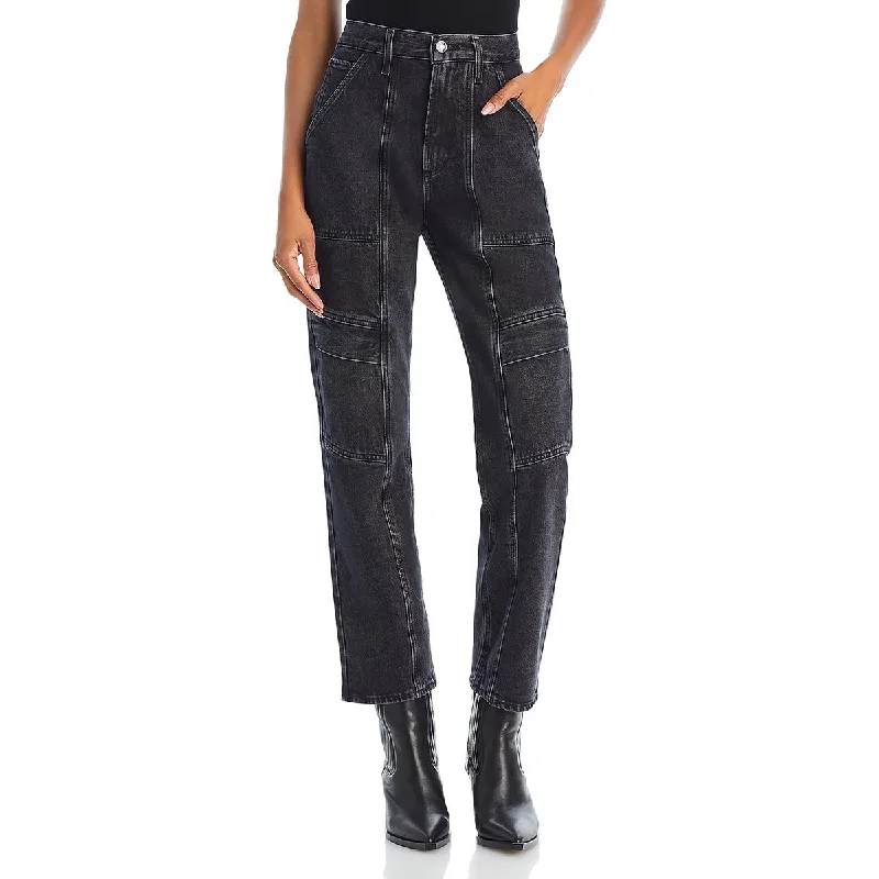 Agolde Womens Cargo High Rise Cargo Jeans Trendy Button-Up High-Waist Jeans