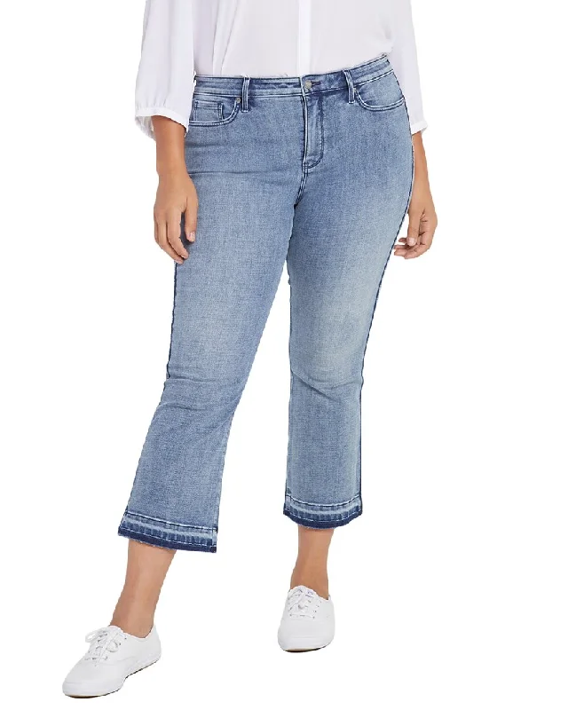 Nydj Plus Fiona Slim Ankle Cut Jean Trendy Button-Up High-Waist Jeans