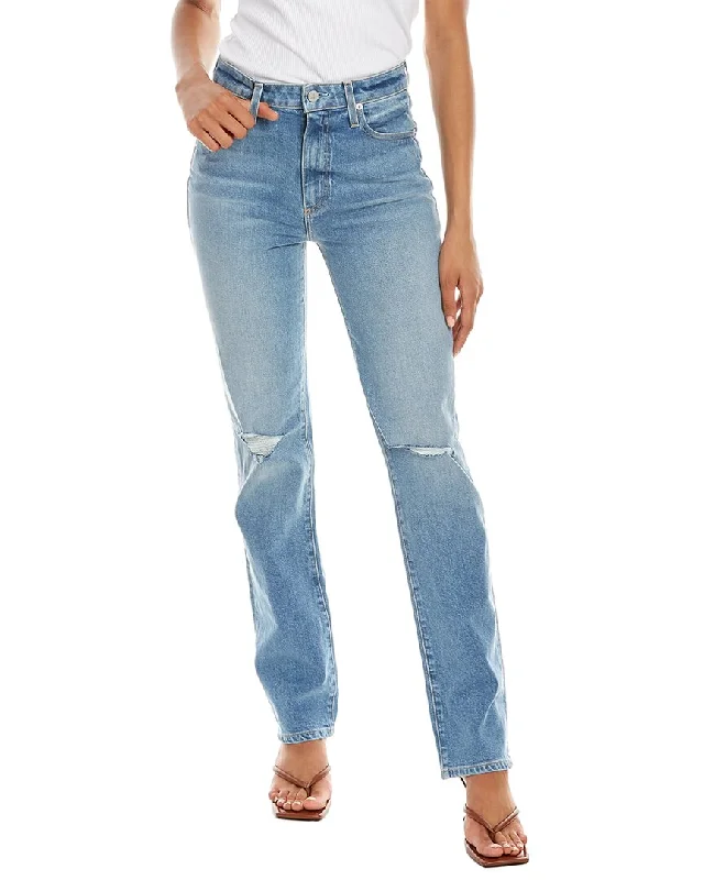 Le Jean Sabine Starlight Wash High-Rise Straight Jean Comfortable Boyfriend Jeans